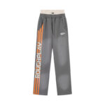 R122# P120 RoughPlay Double SweatPants2026最新欧美潮牌烫钻绣花纯棉休闲长裤卫裤