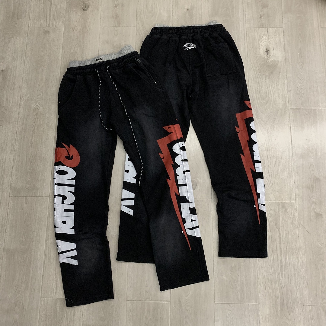 yupoo_40614_5a1850db.jpg R123# P122 RoughPlay Double Sweats 2026ss欧美街头潮牌腰头拼接时尚纯棉长裤卫裤