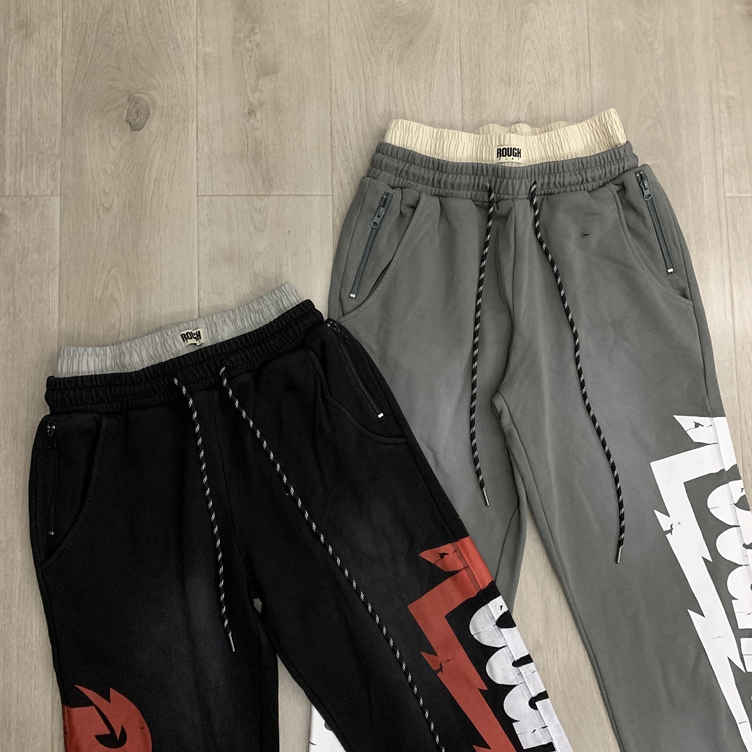yupoo_40614_d47c2e22.jpg R123# P122 RoughPlay Double Sweats 2026ss欧美街头潮牌腰头拼接时尚纯棉长裤卫裤