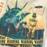 R817# P80 Rough Play Warning Long Sleeve Shirt洛杉矶最新潮牌烫钻长袖T恤