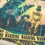 R817# P80 Rough Play Warning Long Sleeve Shirt洛杉矶最新潮牌烫钻长袖T恤
