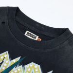 R817# P80 Rough Play Warning Long Sleeve Shirt洛杉矶最新潮牌烫钻长袖T恤