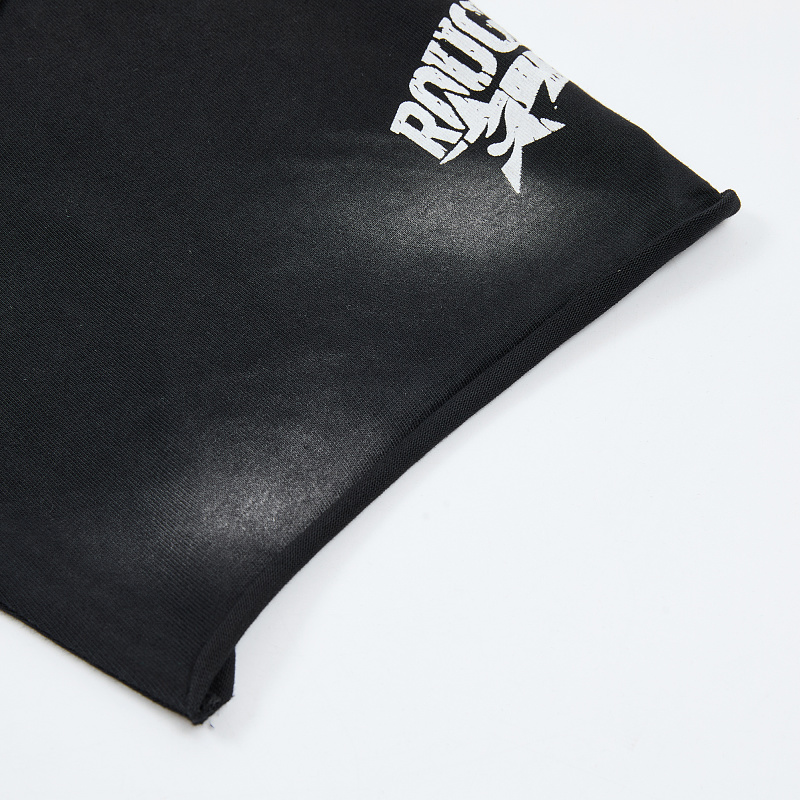 R130# P69 RoughPlay T-Shirt 2026最新欧美街头潮牌拼接烫钻短袖