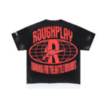R130# P69 RoughPlay T-Shirt 2026最新欧美街头潮牌拼接烫钻短袖