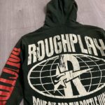 R131# P118RoughPlay sland Hoodie (GREEN) 洛杉矶最新款潮牌破洞帽衫卫衣