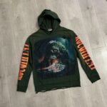 R131# P118RoughPlay sland Hoodie (GREEN) 洛杉矶最新款潮牌破洞帽衫卫衣
