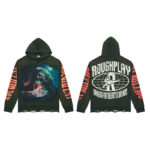 R131# P118RoughPlay sland Hoodie (GREEN) 洛杉矶最新款潮牌破洞帽衫卫衣