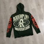 R131# P118RoughPlay sland Hoodie (GREEN) 洛杉矶最新款潮牌破洞帽衫卫衣