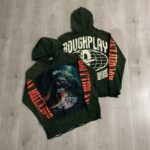 R131# P118RoughPlay sland Hoodie (GREEN) 洛杉矶最新款潮牌破洞帽衫卫衣