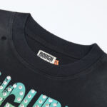 R826# P68 RoughPlay T-Shirt 2026最新欧美街头潮牌拼接烫钻短袖