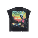 R826# P68 RoughPlay T-Shirt 2026最新欧美街头潮牌拼接烫钻短袖
