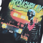 R826# P68 RoughPlay T-Shirt 2026最新欧美街头潮牌拼接烫钻短袖