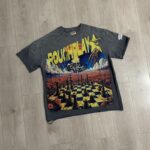 R516# P62 白墨直喷 RoughPlay T-Shirt 2026最新欧美街头潮牌短袖