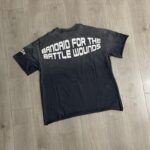 R516# P62 白墨直喷 RoughPlay T-Shirt 2026最新欧美街头潮牌短袖