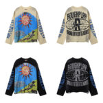 批80，编号R526，RoughPlay🩹SunShower Long Sleeve烫钻设计