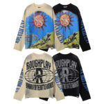 批80，编号R526，RoughPlay🩹SunShower Long Sleeve烫钻设计