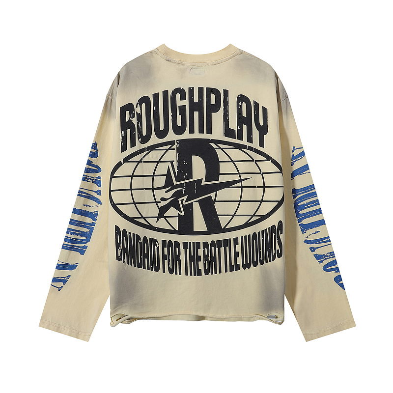 批80，编号R526，RoughPlay🩹SunShower Long Sleeve烫钻设计