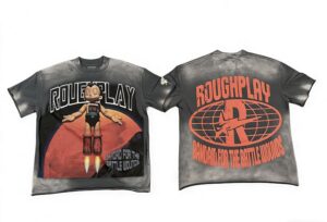 yupoo_41017_f54a7686.jpg 编号515 批67 RoughPlay Champion T-Shirt 2026美国洛杉矶最新街头潮牌白墨直喷烫钻洗水做旧短袖T恤 码数:S M L XL