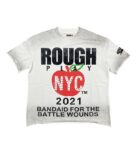 编号507    批55   RoughPlay Champion T-Shirt 2026美国洛杉矶最新街头潮牌烫钻洗水做旧印花短袖T恤    码数：S  M  L  XL