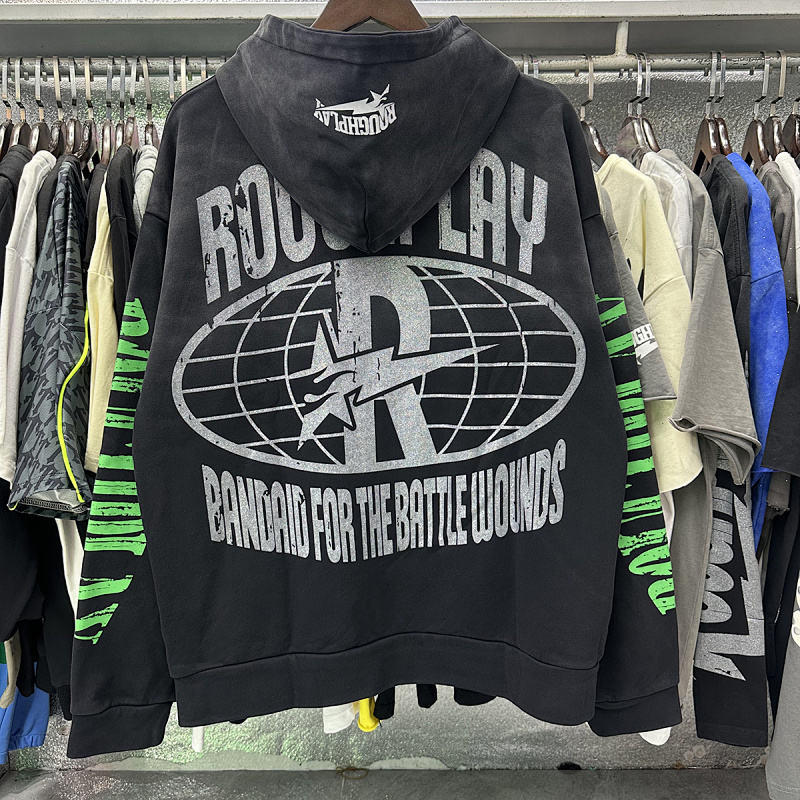 R203P110，RoughPlay SoulBoy Hoodie烫钻