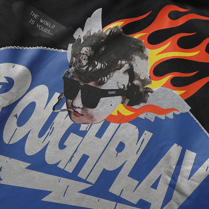 R203P110，RoughPlay SoulBoy Hoodie烫钻