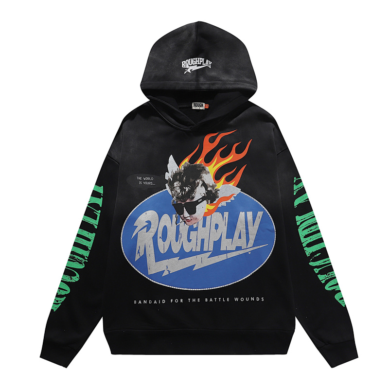 R203P110，RoughPlay SoulBoy Hoodie烫钻