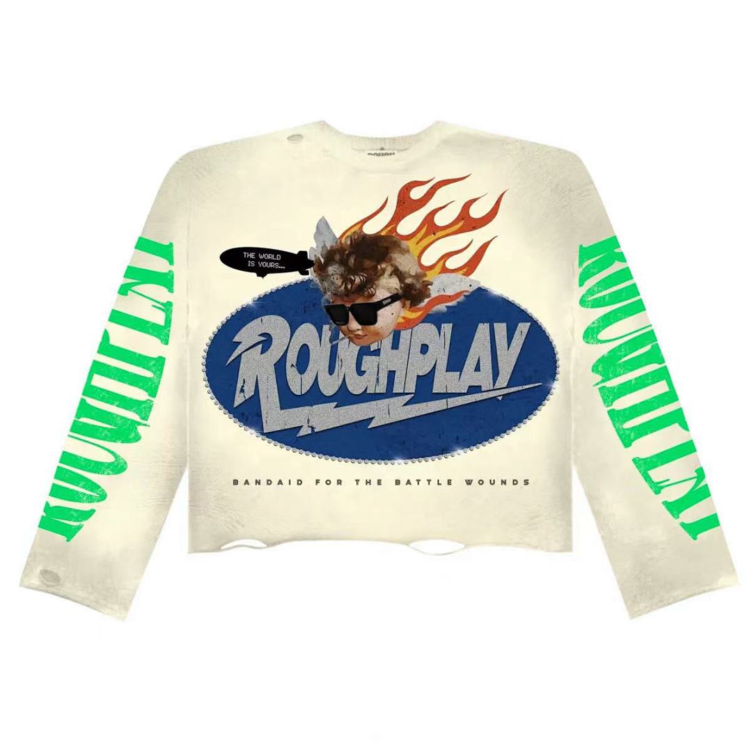 R522P80，RoughPlay SoulBoy Long Sleeve烫钻设计