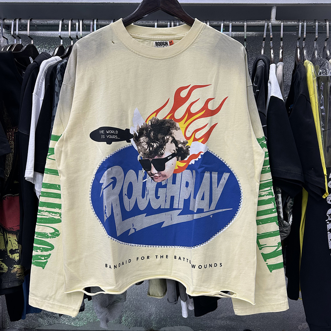R522P80，RoughPlay SoulBoy Long Sleeve烫钻设计