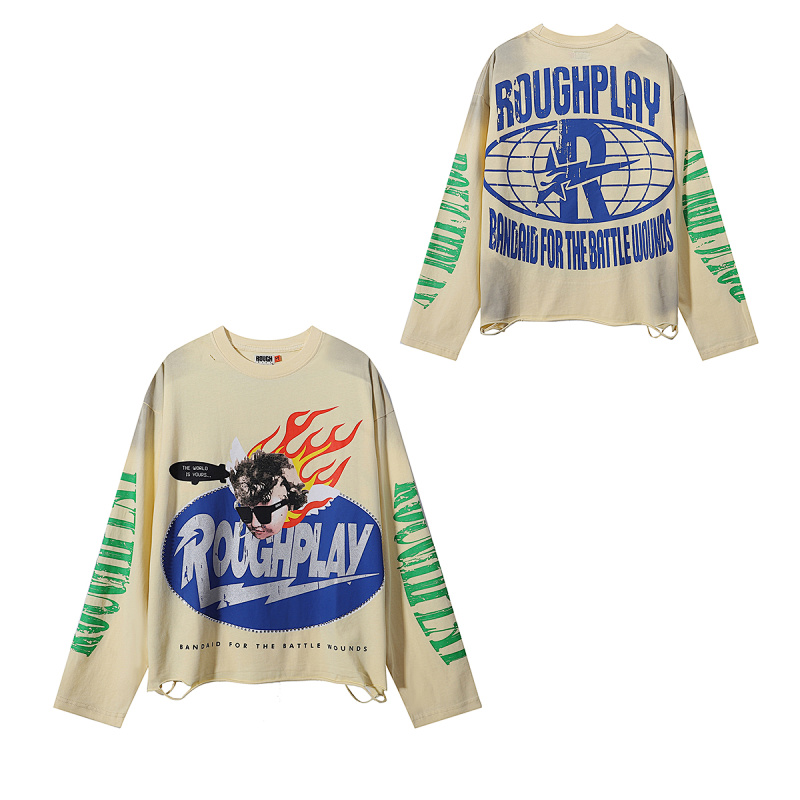R522P80，RoughPlay SoulBoy Long Sleeve烫钻设计