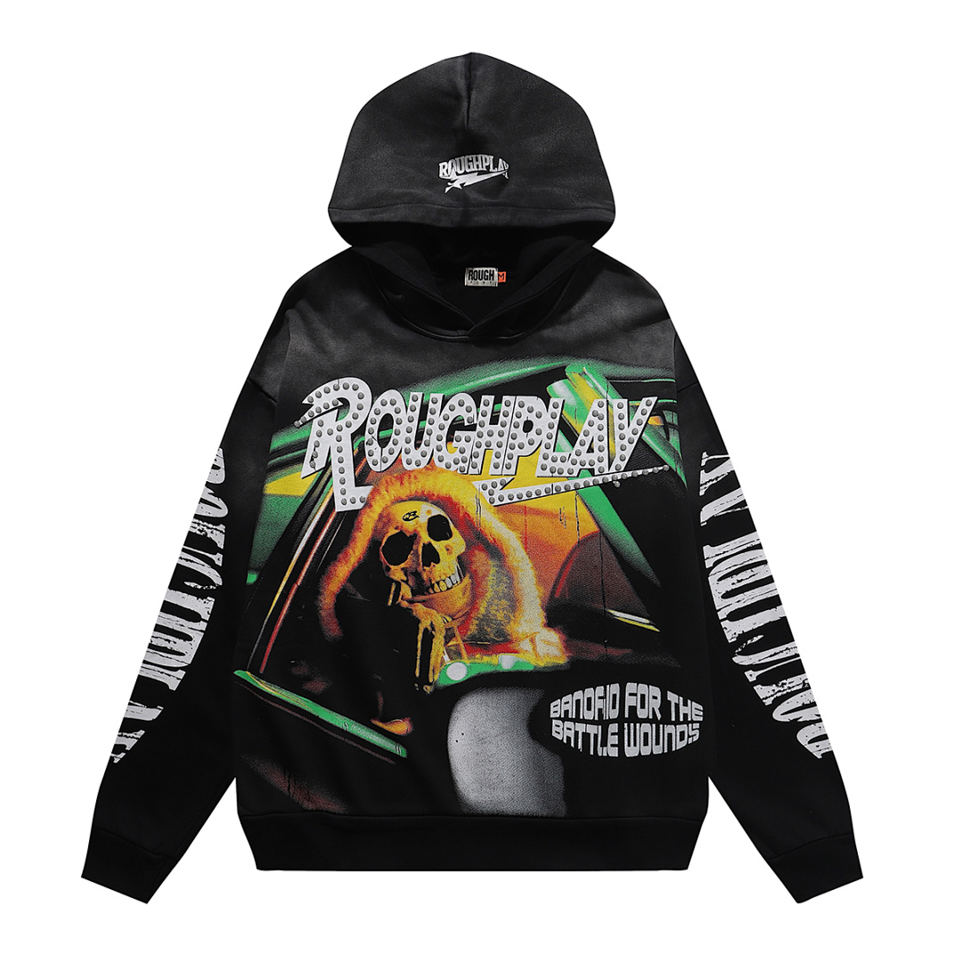 R201P110，RoughPlay In car Hoodie