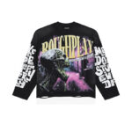 R117# P88 RoughPlay Slime Long Sleeve白墨直喷烫钻高品质长袖