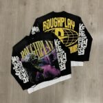 R117# P88 RoughPlay Slime Long Sleeve白墨直喷烫钻高品质长袖