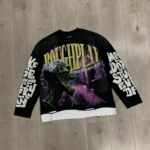 R117# P88 RoughPlay Slime Long Sleeve白墨直喷烫钻高品质长袖