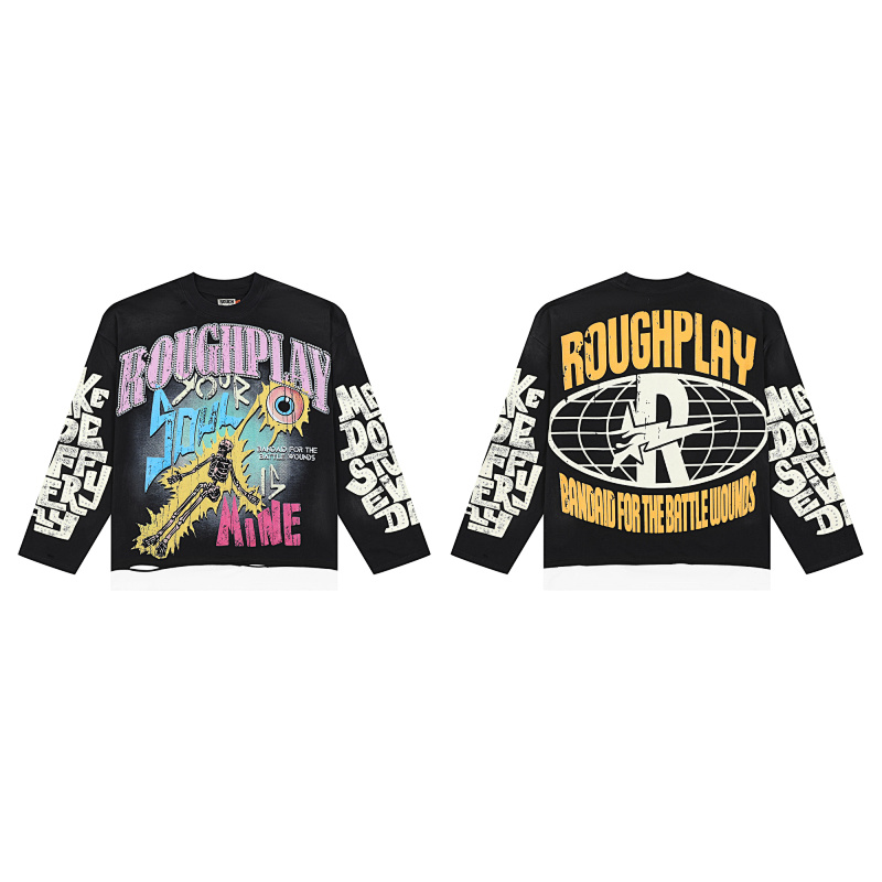 yupoo_41381_35ec7f0d.jpg R115# P88 RoughPlay Soul Is Mine LongSleeve最新欧美街头潮牌直喷烫钻短袖长袖