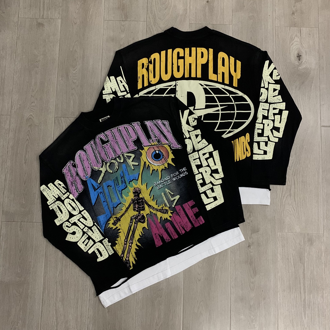 yupoo_41381_5a762516.jpg R115# P88 RoughPlay Soul Is Mine LongSleeve最新欧美街头潮牌直喷烫钻短袖长袖