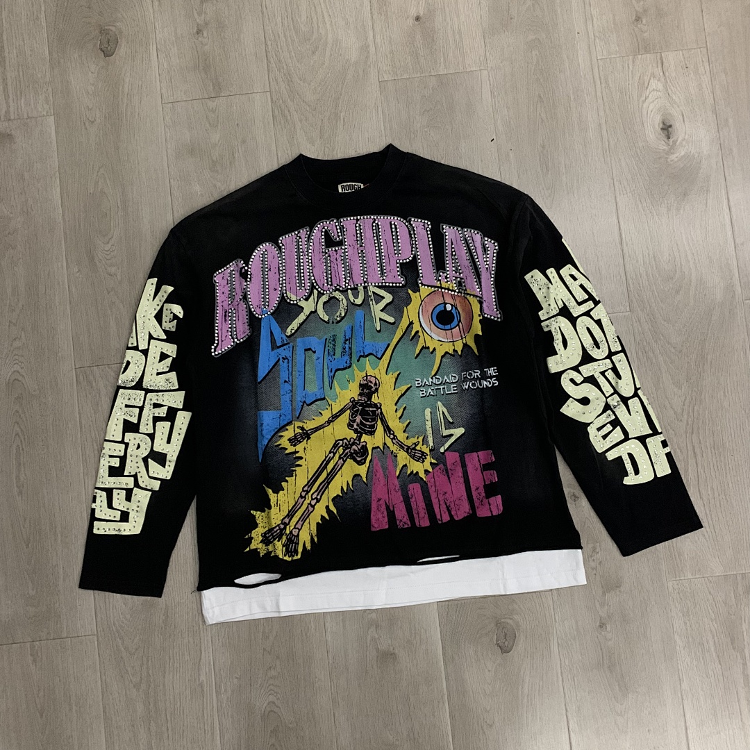 yupoo_41381_d1882008.jpg R115# P88 RoughPlay Soul Is Mine LongSleeve最新欧美街头潮牌直喷烫钻短袖长袖