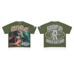 R121# P65 RoughPlay Island T-Shirt (OLIVE) 2026ss最新美国潮牌白墨直喷烫钻短袖T恤