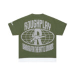 R121# P65 RoughPlay Island T-Shirt (OLIVE) 2026ss最新美国潮牌白墨直喷烫钻短袖T恤