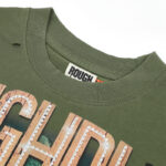 R121# P65 RoughPlay Island T-Shirt (OLIVE) 2026ss最新美国潮牌白墨直喷烫钻短袖T恤