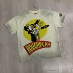 R511# P72 RoughPlay Don’t Shoot T-Shirt 2026最新欧美潮牌烫钻短袖T恤