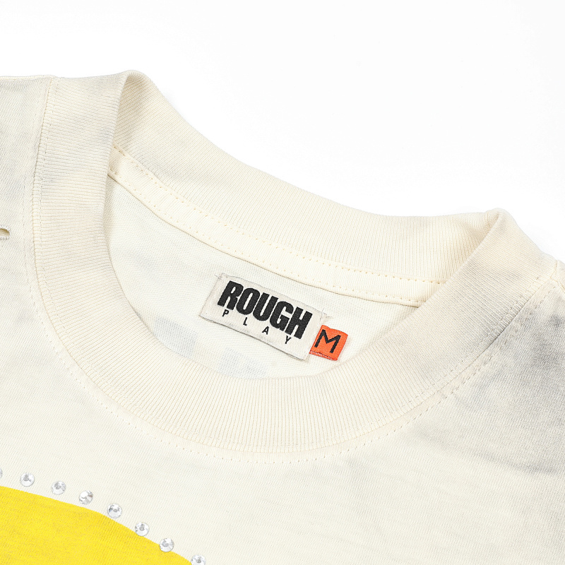 R511# P72 RoughPlay Don’t Shoot T-Shirt 2026最新欧美潮牌烫钻短袖T恤