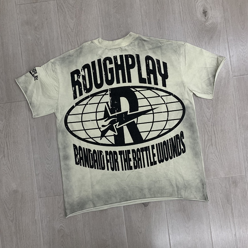 R511# P72 RoughPlay Don’t Shoot T-Shirt 2026最新欧美潮牌烫钻短袖T恤
