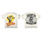 R511# P72 RoughPlay Don’t Shoot T-Shirt 2026最新欧美潮牌烫钻短袖T恤