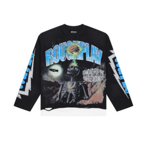 yupoo_41490_7f1948ae.jpg R118# P83 Rough Play Skull Shock Long Sleeve白墨直喷烫钻拼接时尚长袖T恤