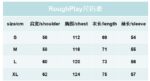 R118# P83 Rough Play Skull Shock Long Sleeve白墨直喷烫钻拼接时尚长袖T恤