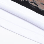 R118# P83 Rough Play Skull Shock Long Sleeve白墨直喷烫钻拼接时尚长袖T恤