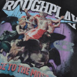 R116# P78 Rough Play Praise To Most High Long Sleeve白墨直喷高品质烫钻时尚长袖T恤