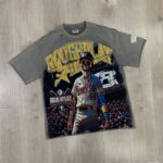 R509# P70 RoughPlay Champion T-Shirt 2026美国洛杉矶最新街头潮牌烫钻白墨直喷短袖T恤