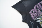 R806# P68 RoughPlay Tour Sleeveless T-Shirt 街头潮牌时尚街头破洞烫钻短袖T恤
