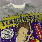 R801# P65  RoughPlay Beavis & Butt-Head tee 烫钻马骝做旧时尚短袖T恤